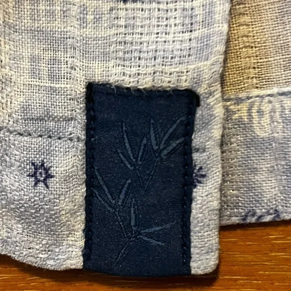 Tommy Bahama Shirt Mens XLX Blue Linen Floral Hawaiian Beach Vacation Dad Summer - Picture 7 of 9